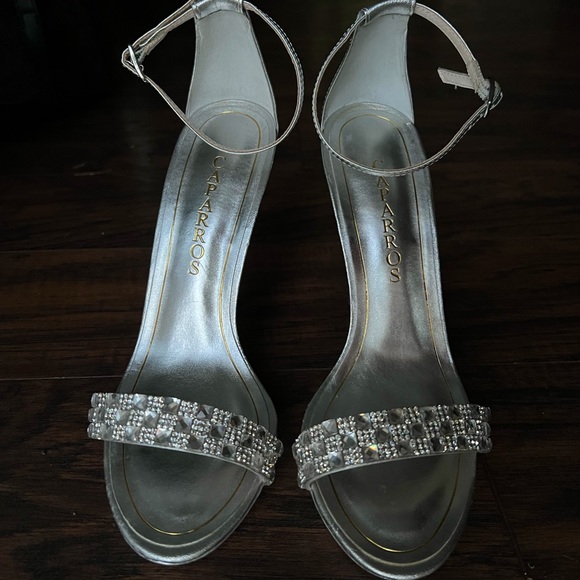 Silver Rhinestone Heels - Picture 2 of 4